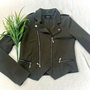 Active USA Olive Motorcycle Jacket - Medium